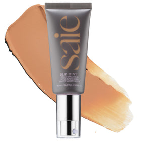 Saie Slip Tint front packaging showing shade and SPF benefit