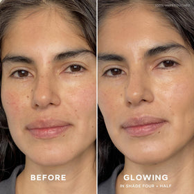 Saie Slip Tint texture close-up highlighting dewy hydrating finish