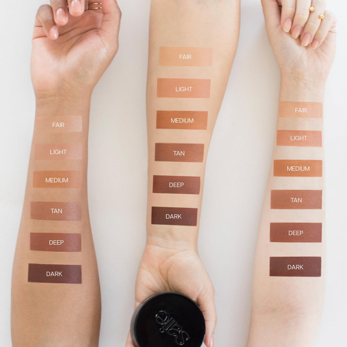 Saie Sun Melt top view open jar showing creamy surface and easy-to-scoop benefit