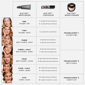 Saie paired with Slip Tint tinted moisturizer showing seamless layering advantage