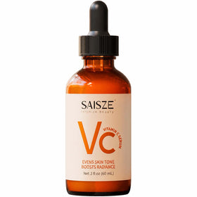 SAISZE amber bottle front showing product and size benefits