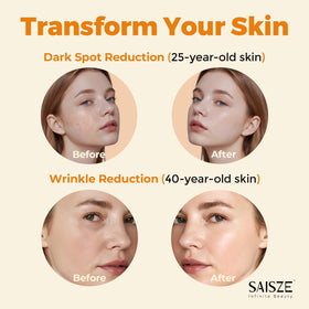 SAISZE serum pump close-up for precise dispensing and less waste