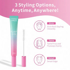 SAISZE stick held in hand to show compact size and portability benefit