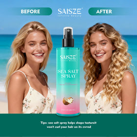 SAISZE textured finish on curly hair adding volume and separation