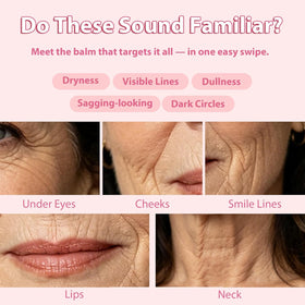 Saitir sak applying stick under-eye demonstrating quick targeted moisture
