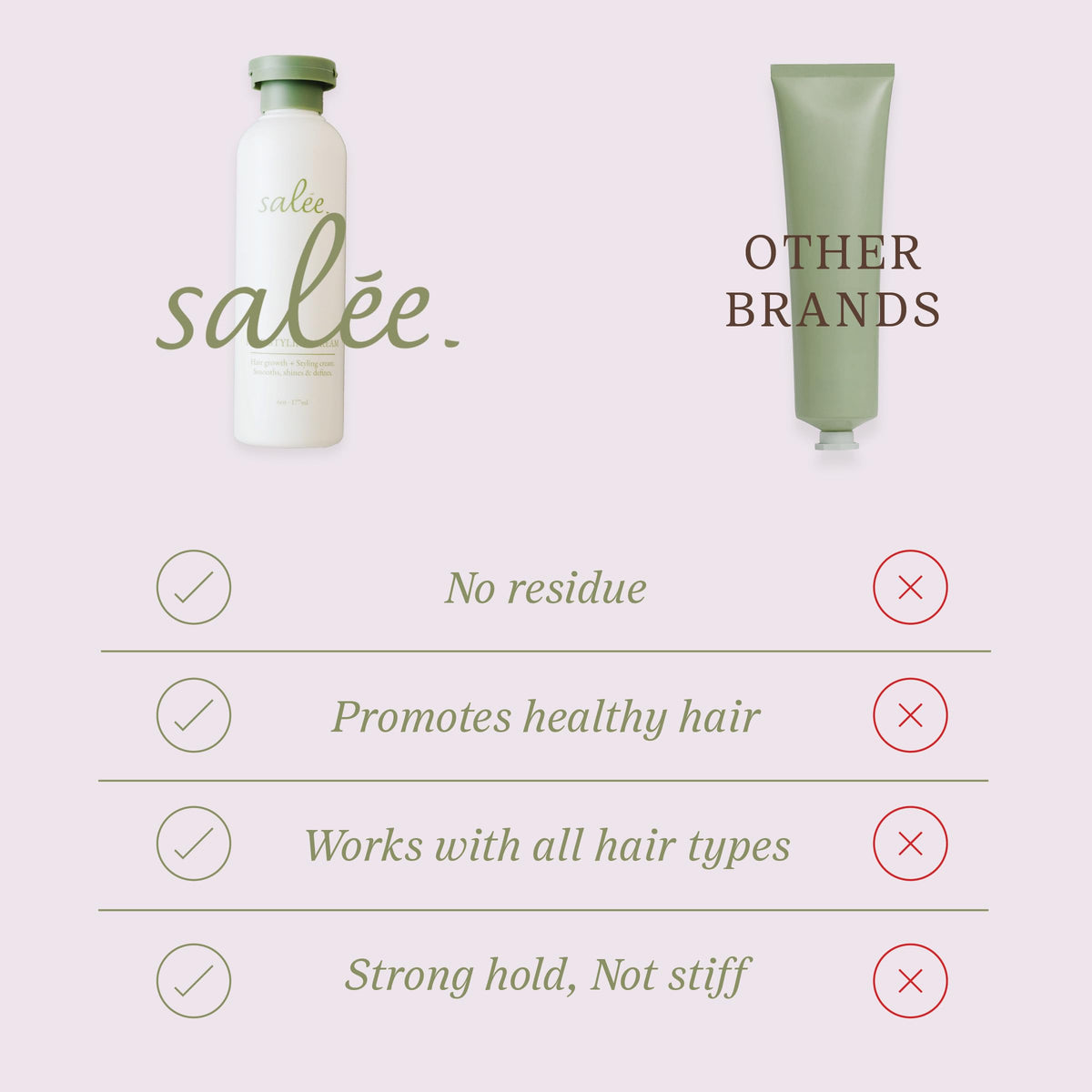 SALEE cream texture closeup showing smooth spreadability benefit