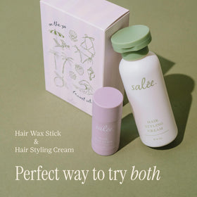 SALEE. smoothing cream texture on fingertip for lightweight hydration benefit
