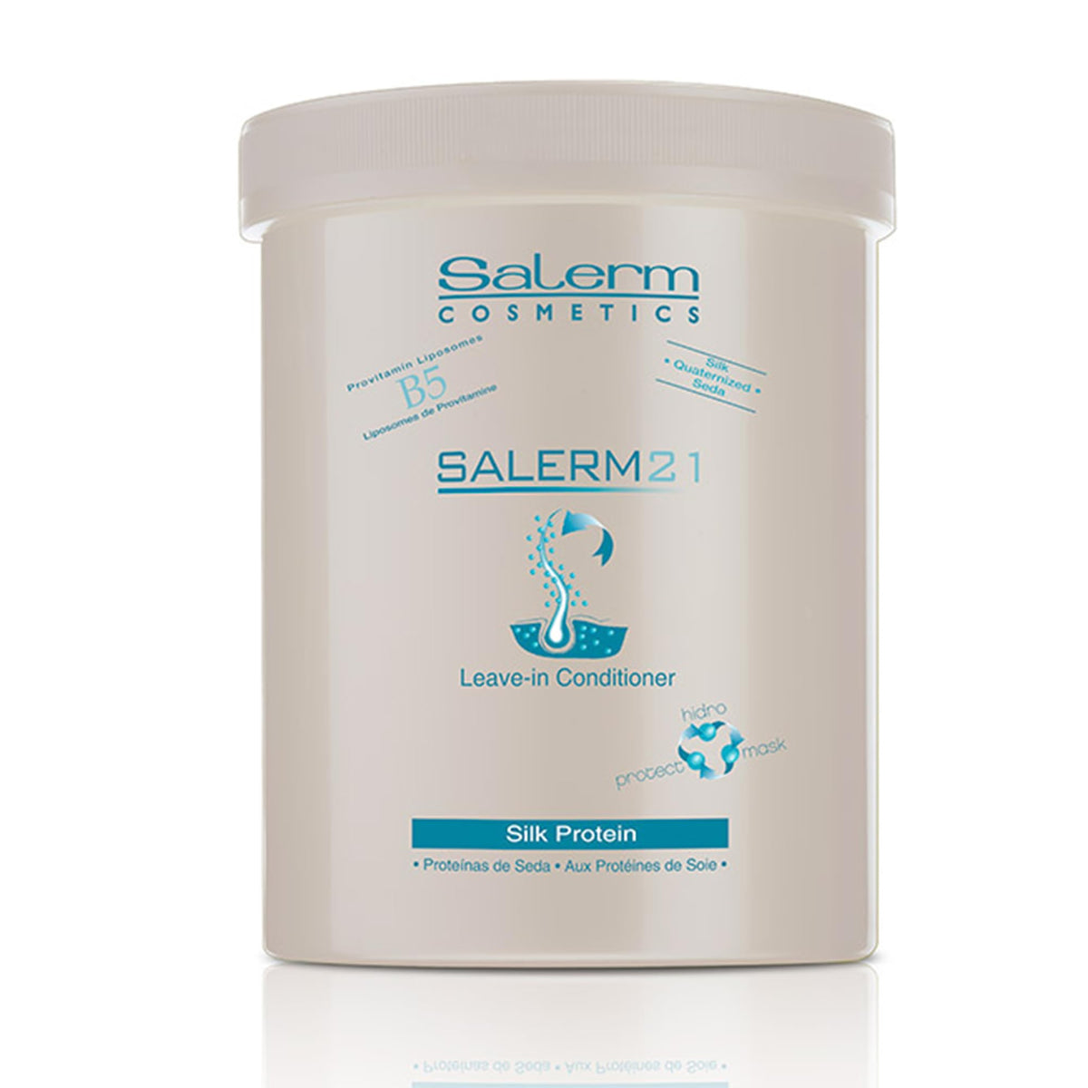 SALERM bottle front view showing 1000ml professional size and product benefit