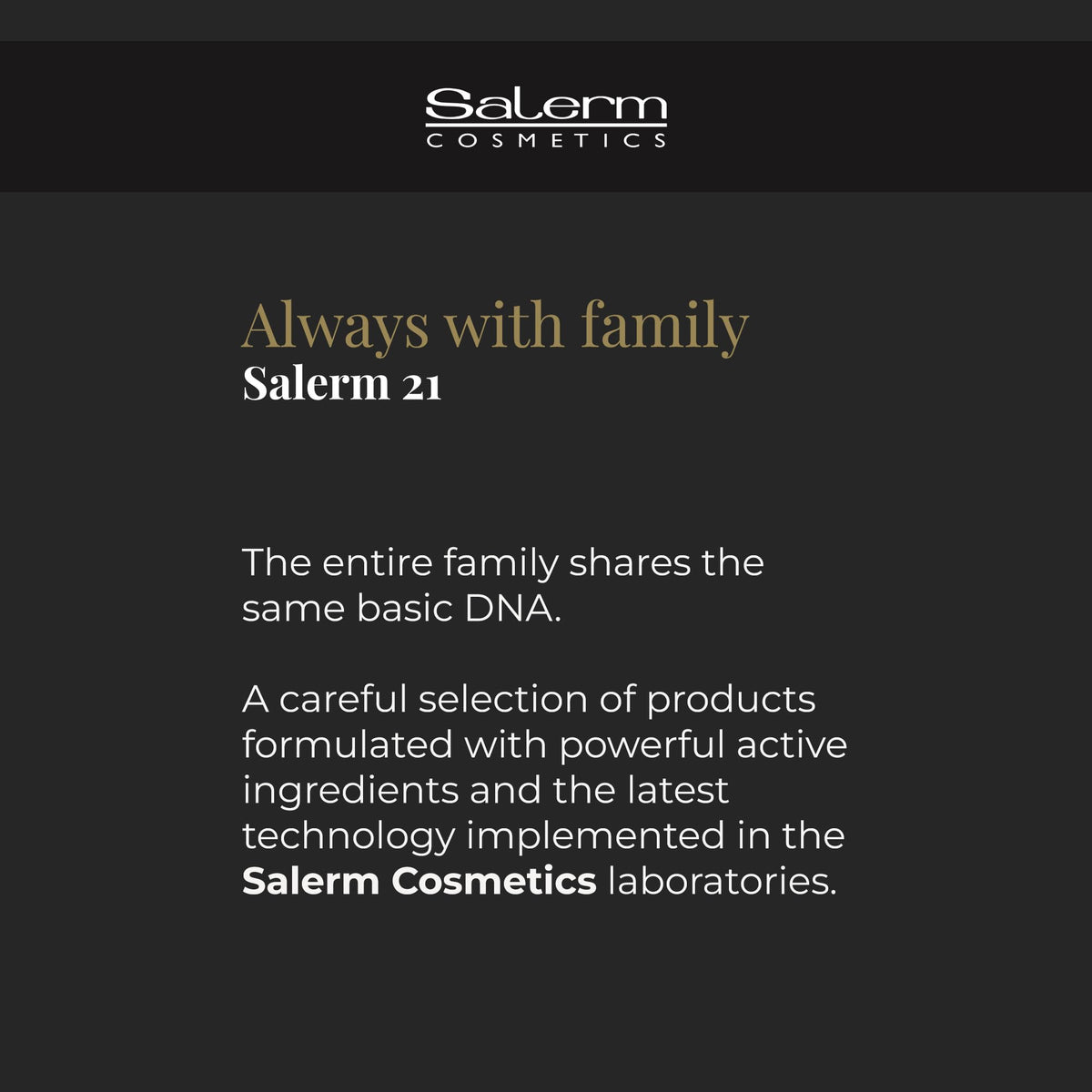 SALERM used as leave-in on dry hair before styling to protect and add shine