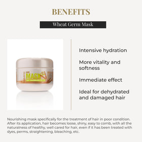 SALERM applying mask along hair shaft for deep hydration