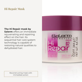SALERM Hi Repair Mask open jar showing creamy texture and hydration