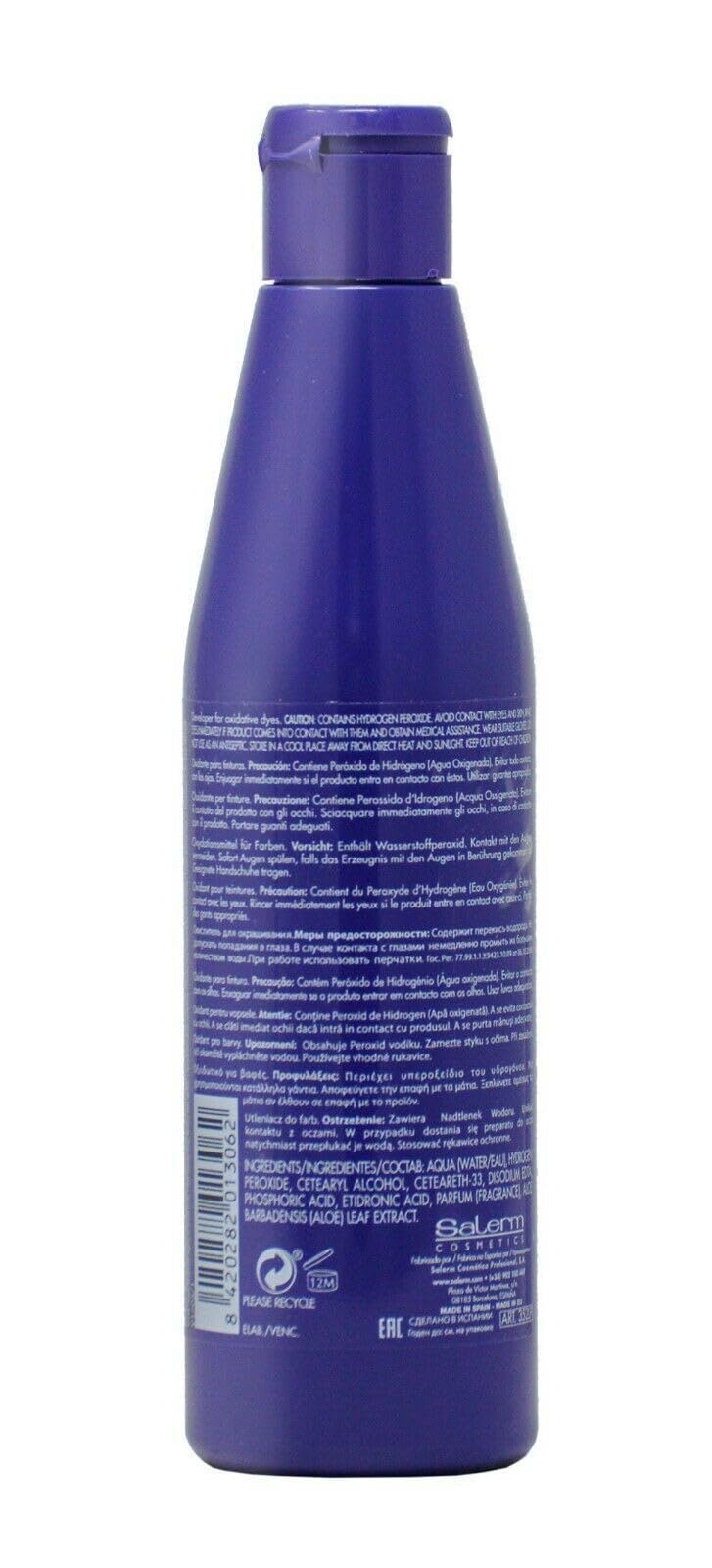 SALERM oxidant in salon use being mixed in non-metallic bowl, helping consistent color results