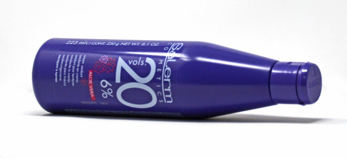 SALERM cream oxidant texture close-up with smooth cream, ensures even application and control