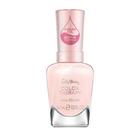 Sally Hansen front bottle showing light pink color and conditioning benefits