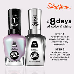 Sally Hansen brush stroke on white showing smooth application and even coverage