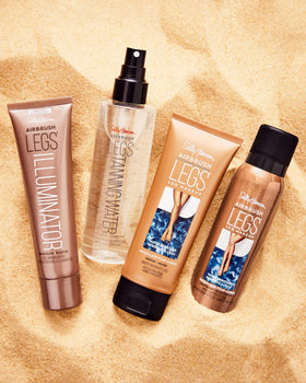 Sally Hansen applying product with mitt for streak-free, even coverage benefit