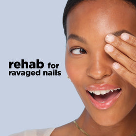 Sally Hansen before and after nails showing smoother healthier-looking cuticles
