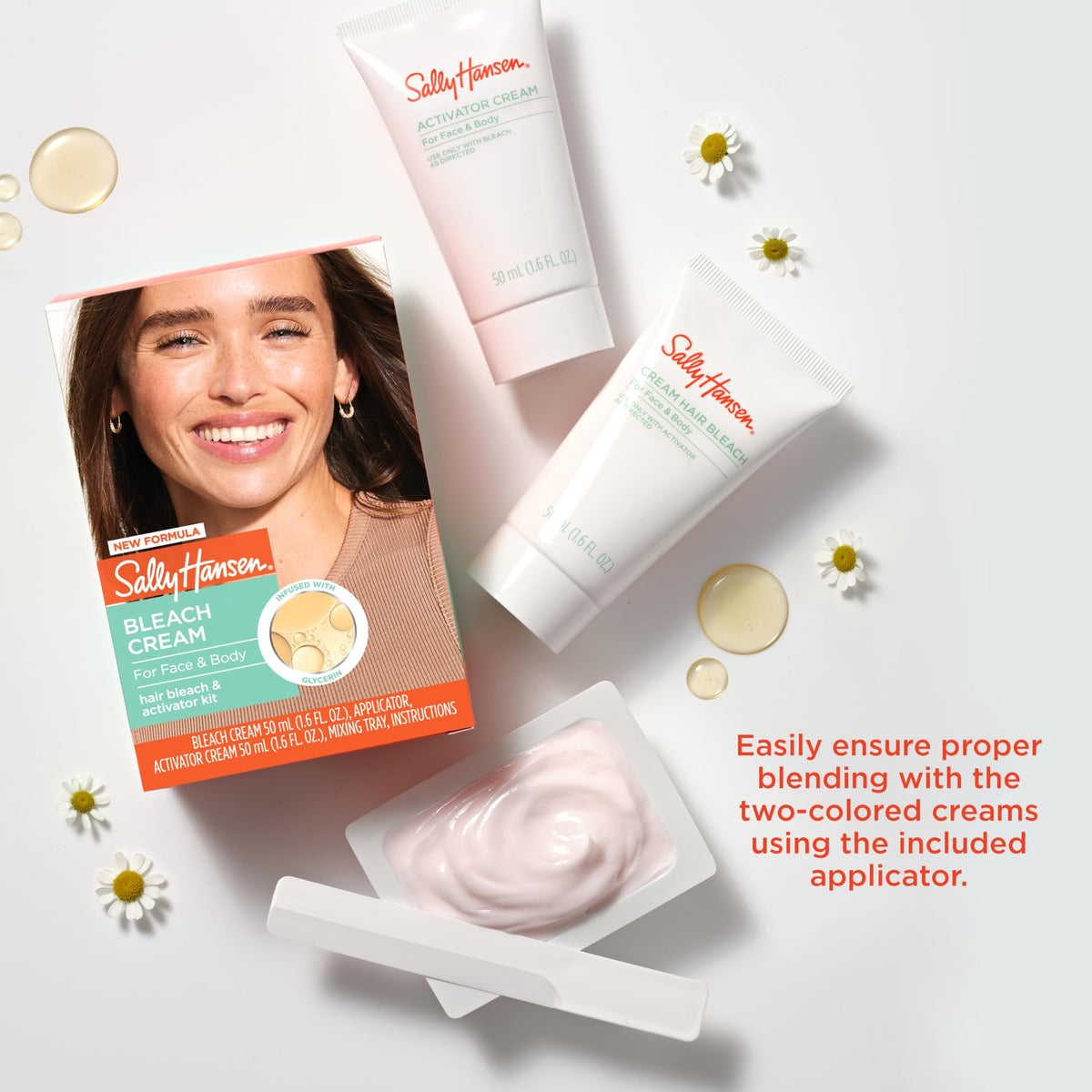 Sally Hansen being applied to upper lip demonstrating precise, even coverage