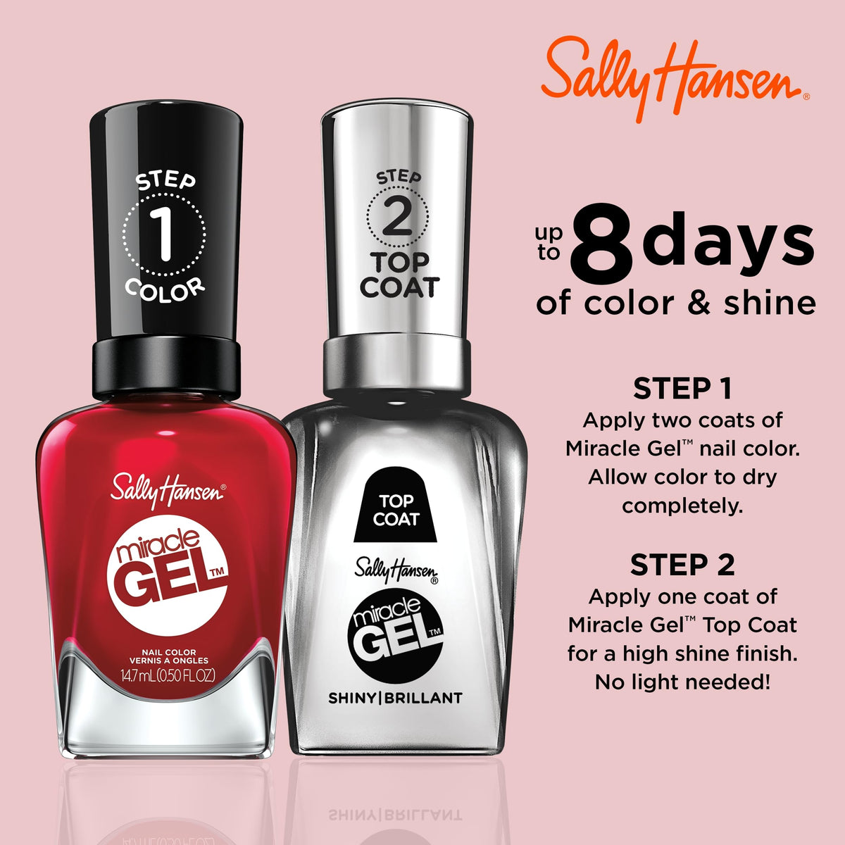 Sally Hansen brush stroke close-up demonstrating smooth application