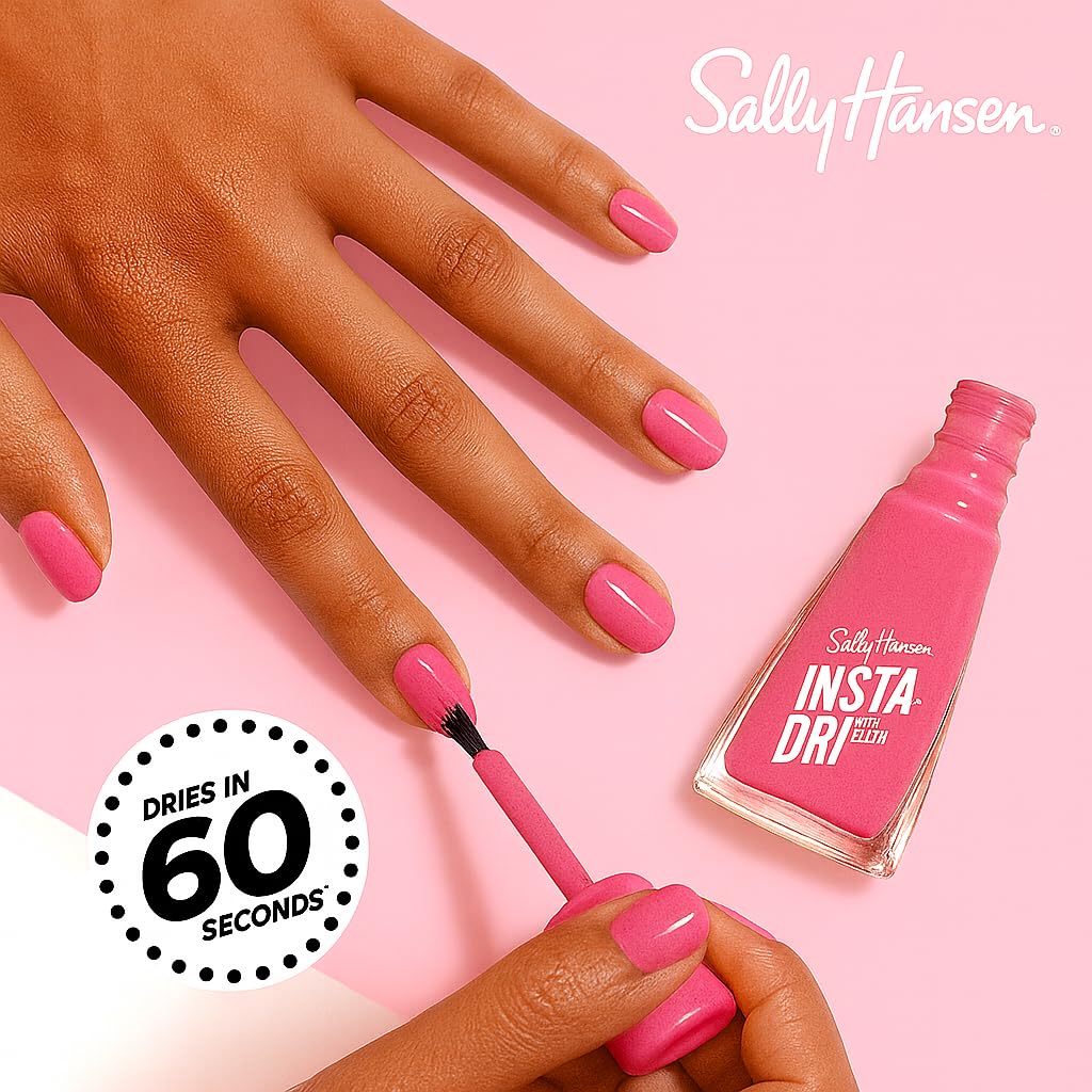 Sally Hansen close-up of glossy finish demonstrating high-shine durable appearance