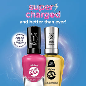 Sally Hansen cream color swatch of 344 Blush Crush showcasing soft pink coverage and polish tone
