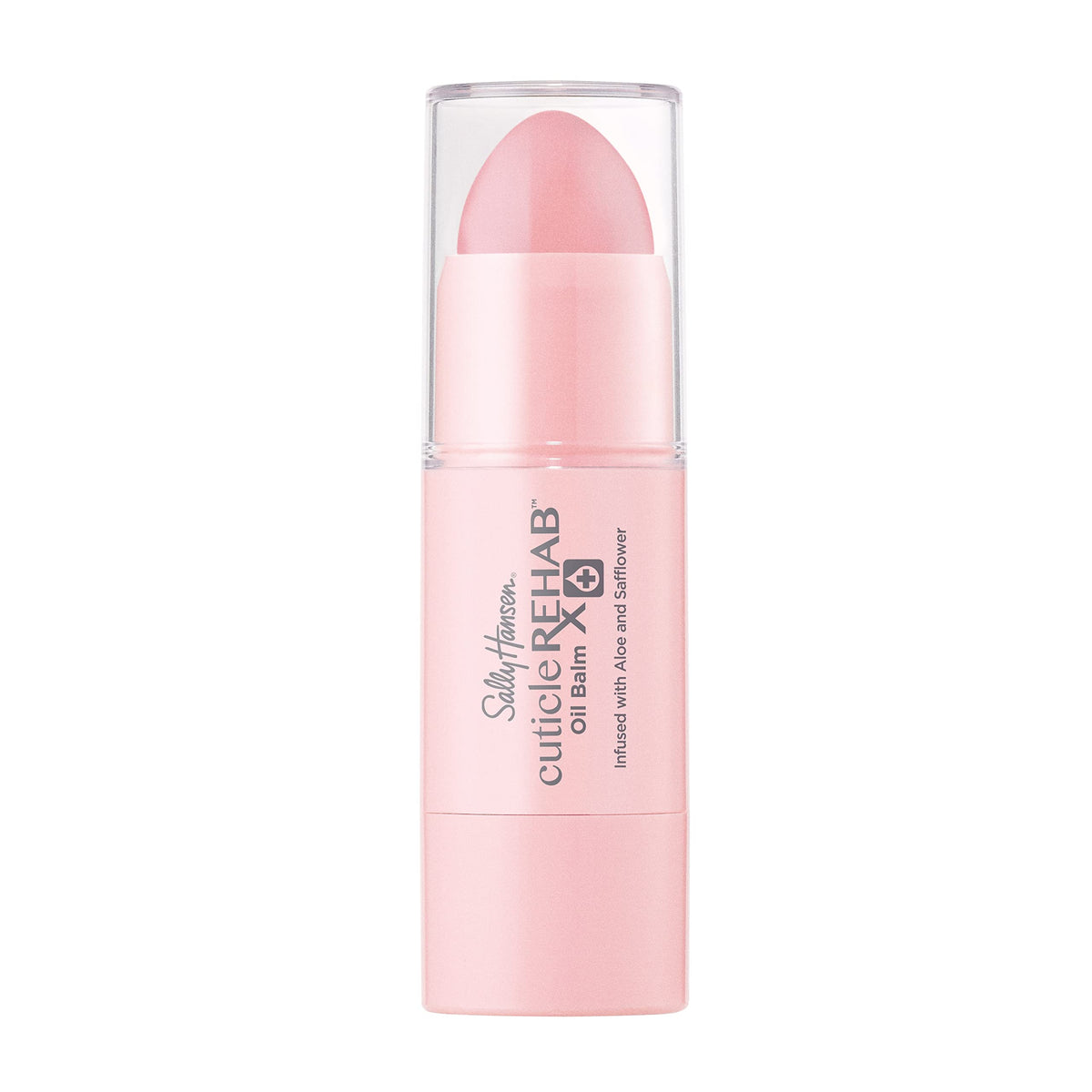 Sally Hansen front packaging showing balm tube and label for quick on-the-go hydration