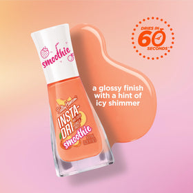 Sally Hansen brush stroke of Dragon Fruit Crush illustrating smooth even coverage