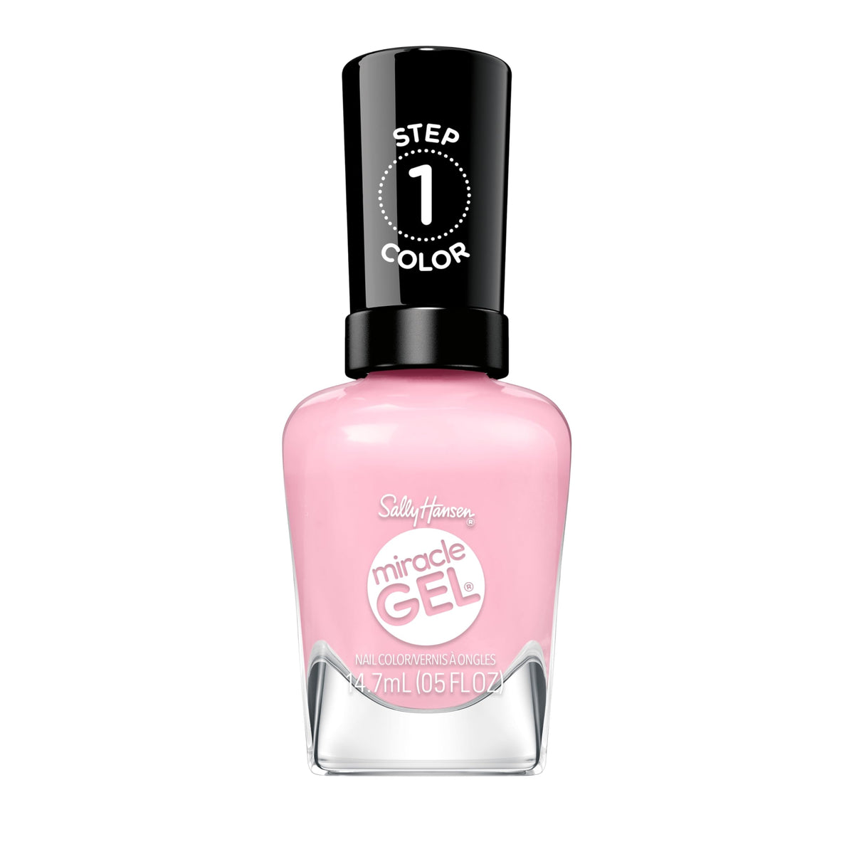 Sally Hansen front packaging showing bottle and top coat for easy identification and benefit