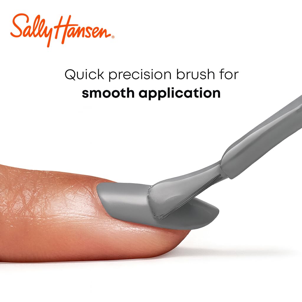 Sally Hansen color with Shiny Topcoat showing high gloss and extended chip resistance