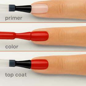 Sally Hansen glossy finish detail highlighting high-shine look