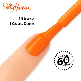 Sally Hansen brush applying My Ca-banana showing smooth coverage and precision