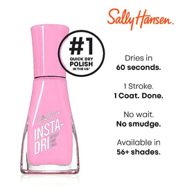 Sally Hansen painted nails in use in a casual setting highlighting fast-dry convenience