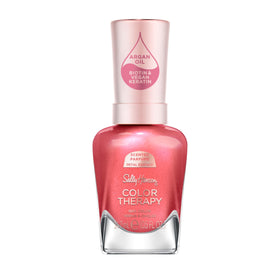 Sally Hansen bottle front view showing peel the love pink and glossy finish
