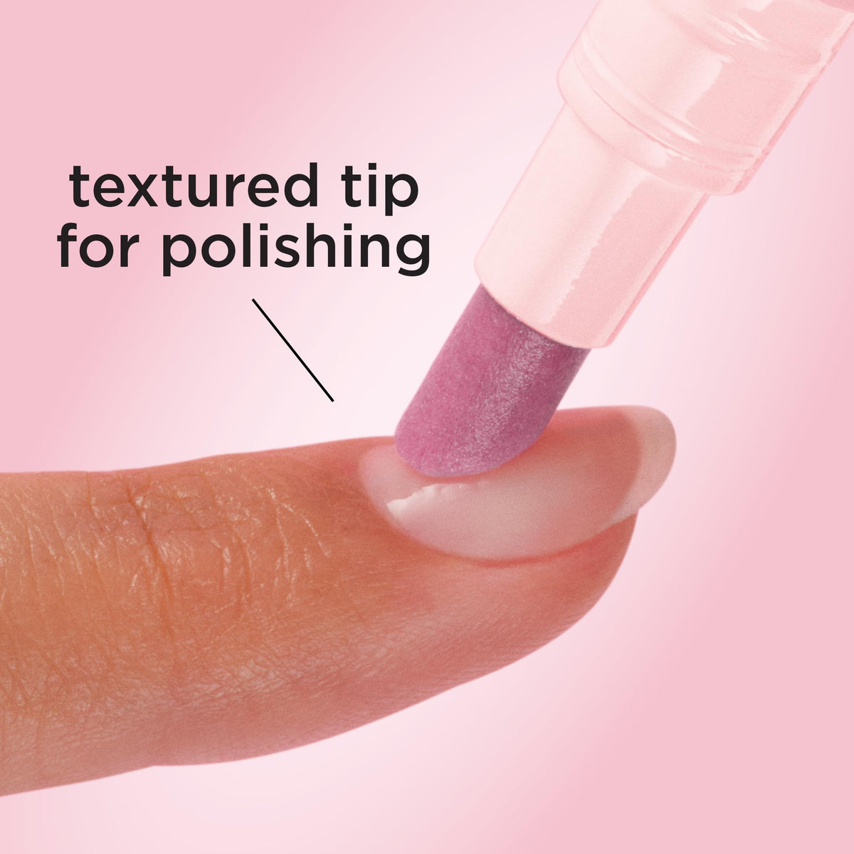 Sally Hansen pen held in hand to show size and travel-friendly convenience