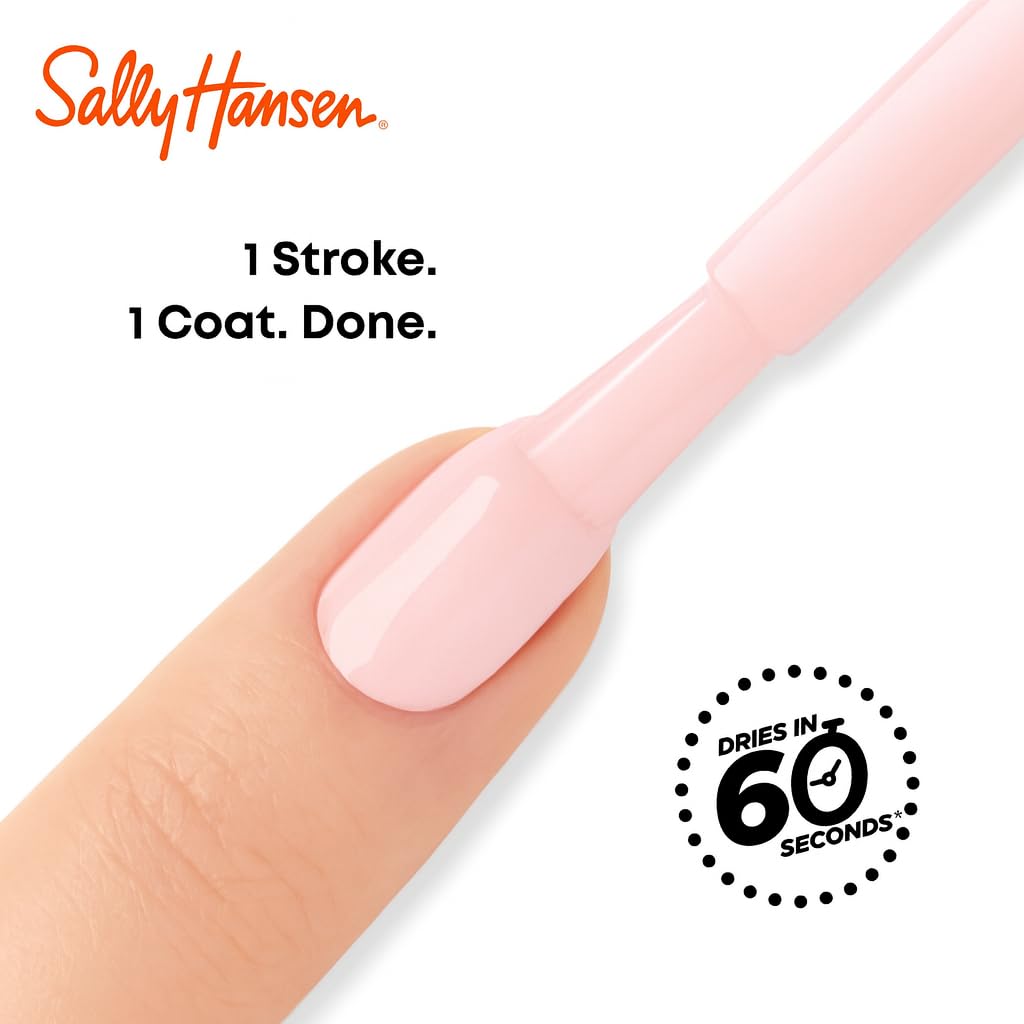 Sally Hansen bottle held in hand for size comparison and easy portability