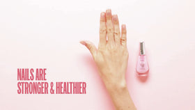 Close-up of Sally Hansen treatment texture highlighting smooth, non-greasy formula