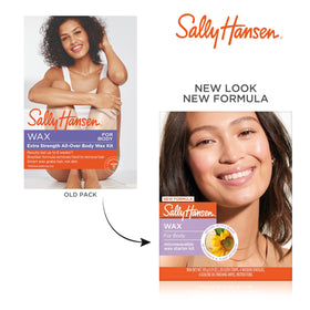 Sally Hansen starter kit contents flatlay showing strips, spatulas and wipes