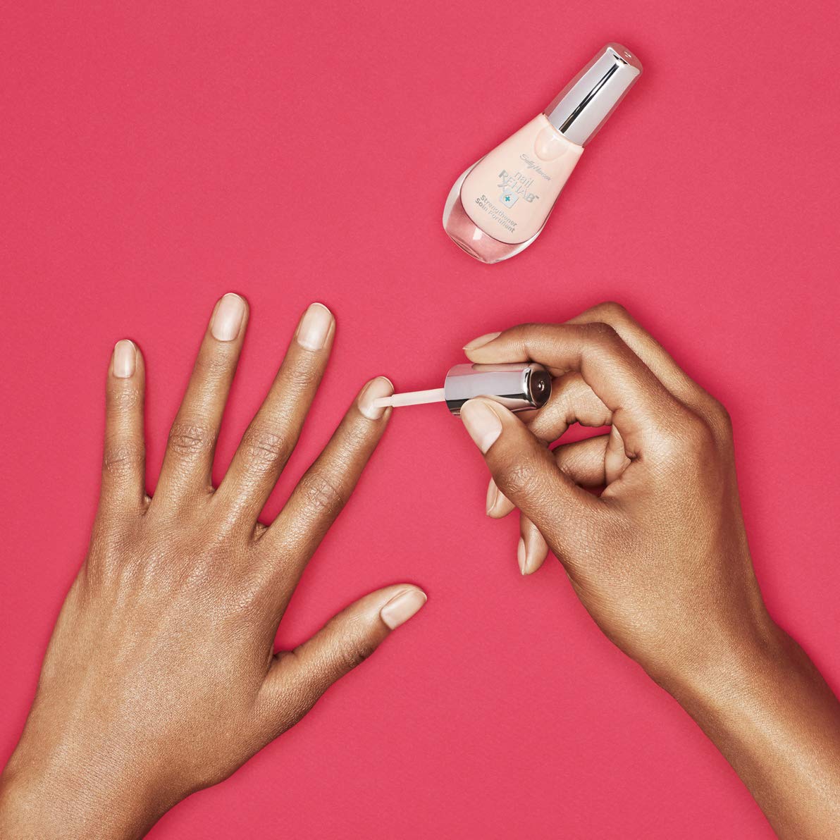 Sally Hansen ingredients label highlighting jasmine rose and vitamin E benefits