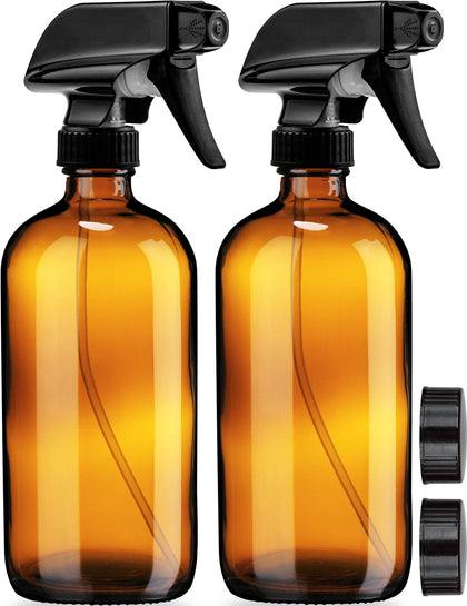 Sally's Organics amber glass bottle front pack shows elegant reusable design and UV protection
