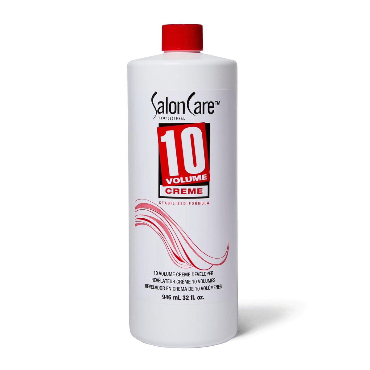 Salon Care front bottle view showing product and clear identification benefit