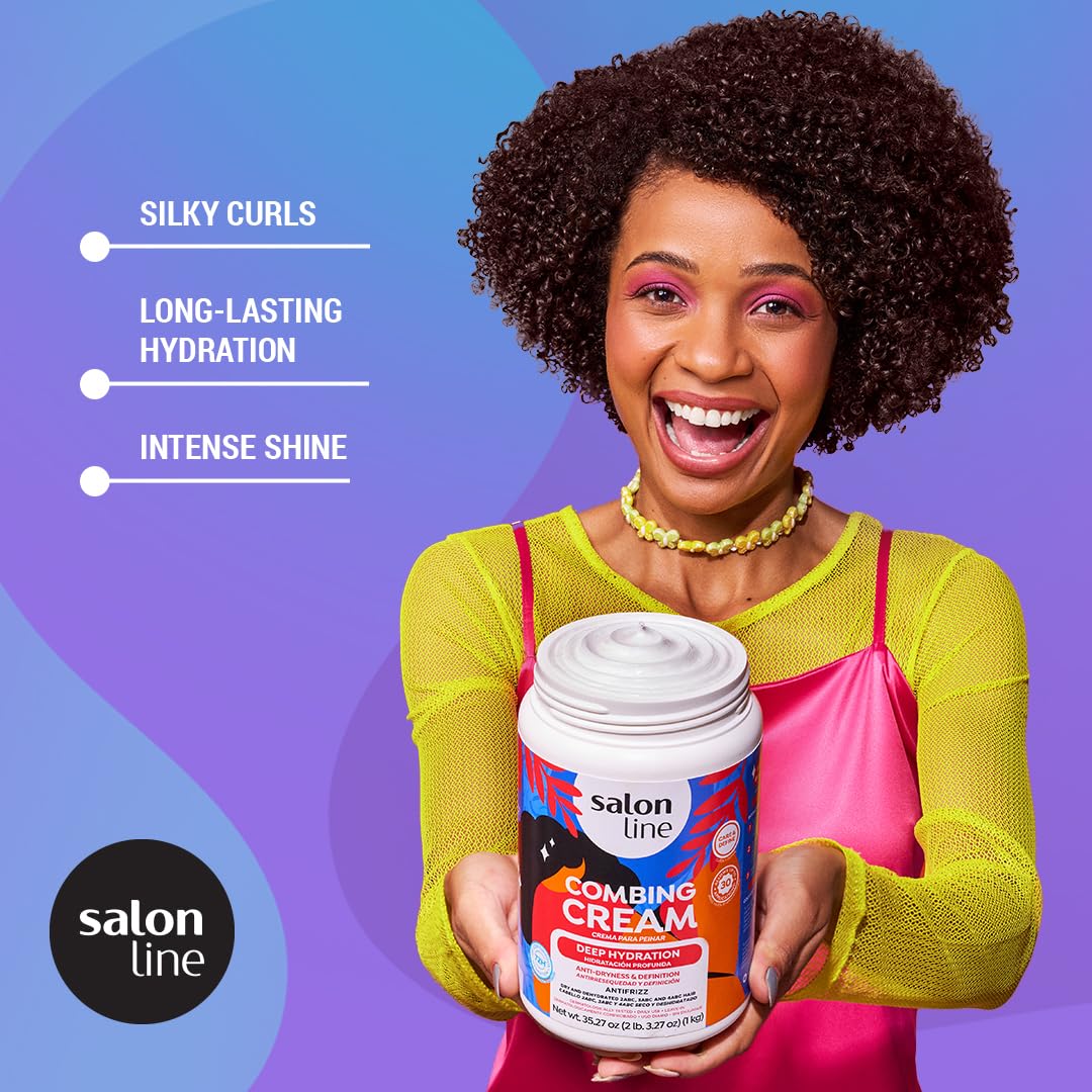 Salon Line cream texture close-up demonstrating smooth, easy-to-distribute formula