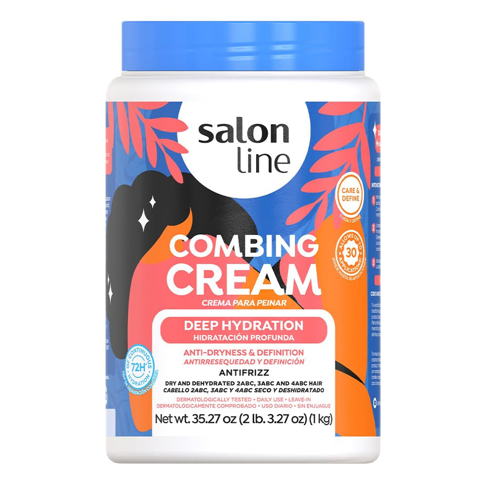 Salon Line front jar showing label and large 35.27 oz size for value