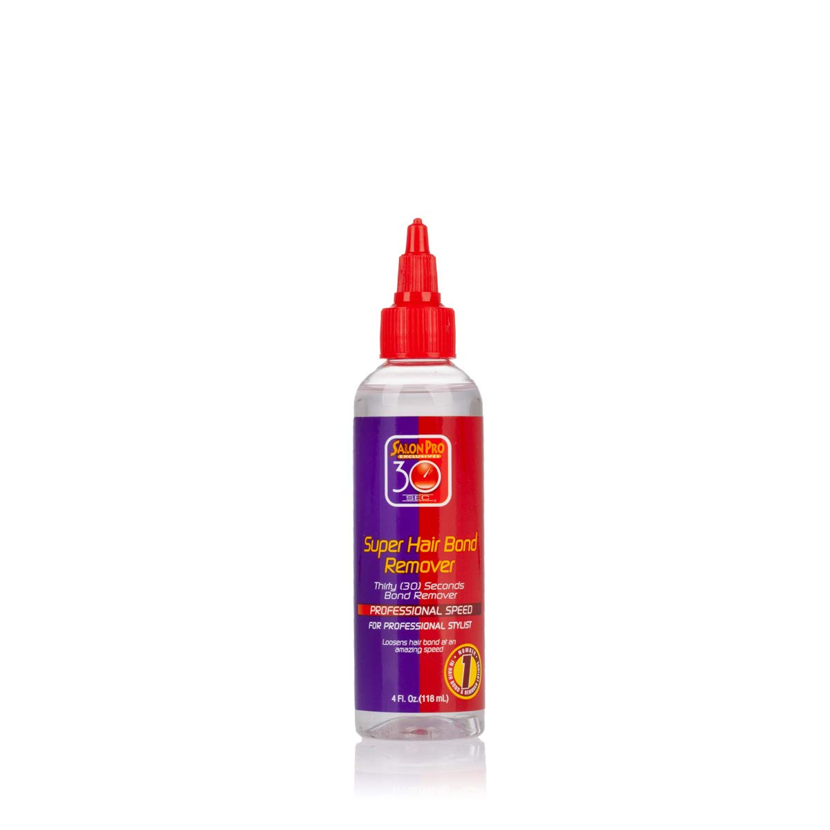 Salon Pro front packaging 4 oz bottle showing label and volume, easy professional use