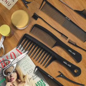 SALON SILK hair clips securing curly hair sections for easier styling and braiding