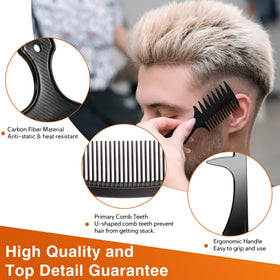 SALON SILK dressing comb edge and teeth for clean parts and finishing benefit