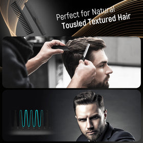 SALON SILK styling comb teeth close view for precision parting and even product application