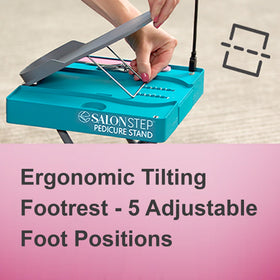 Salon Step LED magnifier closeup improving nail visibility for precise work