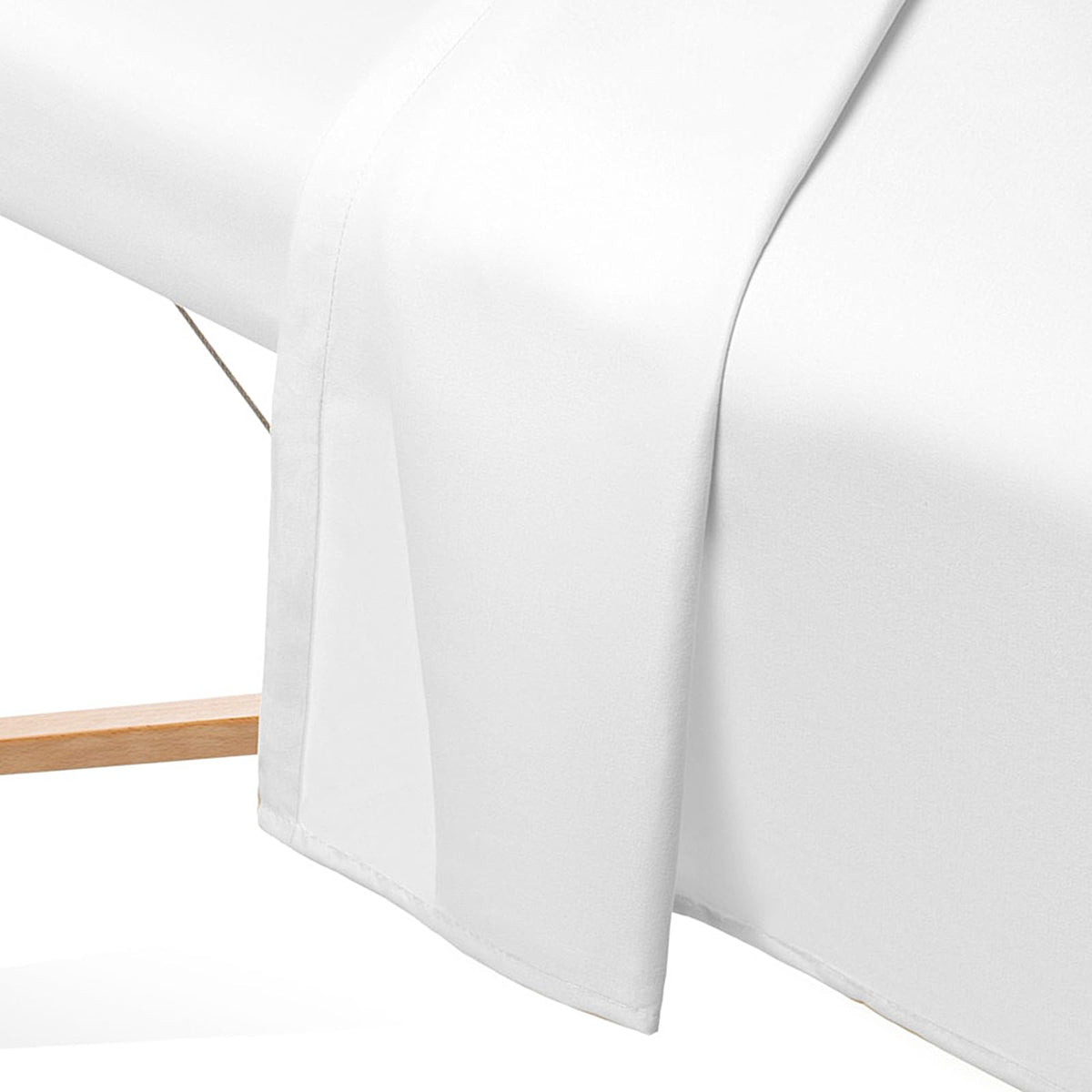 Saloniture elasticized face cradle cover close-up showing snug fit and clean appearance