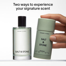 Salt & Stone deodorant stick close-up highlighting smooth finish and clean-label ingredients
