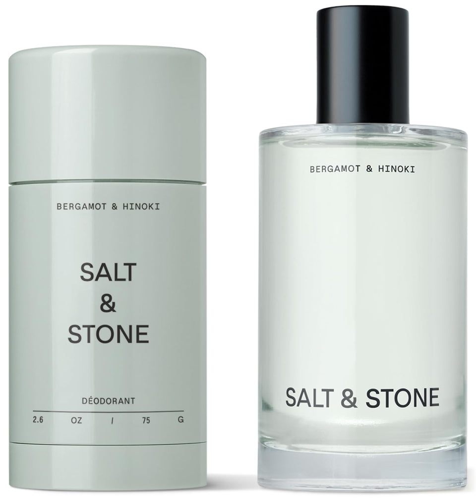 Salt & Stone duo front view showing packaging and bottles for easy identification and appeal